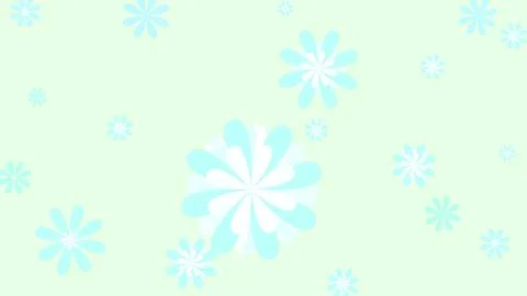 Refreshing light blue flower wallpaper illustration 스톡 일러스트