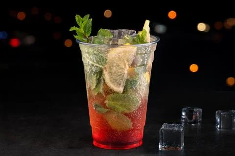 Refreshing Mint Cold Summer Drink Stock Photos