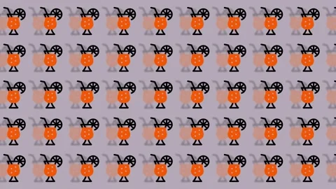 Refreshing Orange Cocktails Pattern Background. Stock Footage 325389437