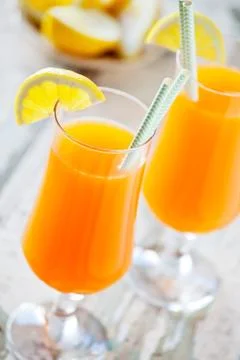 Refreshing Orange Juice Stock Photos