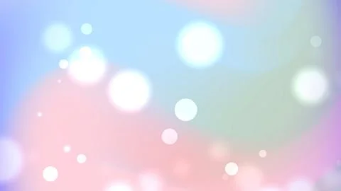 Refreshing pastel gradient background with white blurry bokeh circles 스톡 일러스트
