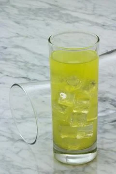 Refreshing pineapple juice Stock Photos