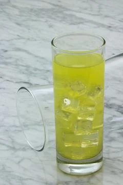 Refreshing pineapple juice Stock Photos