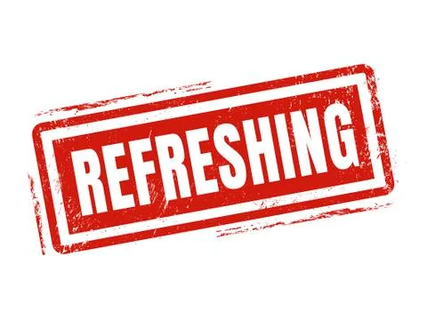 Refreshing red stamp style 스톡 일러스트