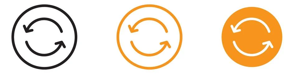 Refreshing Refresh Icon for User Interface and Functionality Graphics Ideal.. 스톡 일러스트