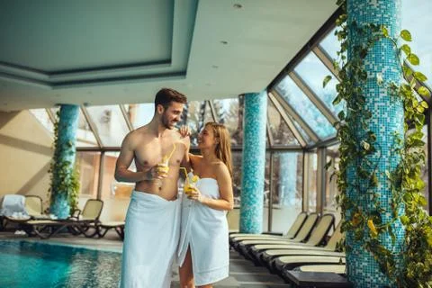 Refreshing relaxation Stock Photos