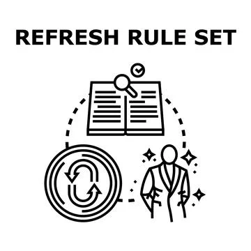 Refreshing rule set for successful business development Stock Illustration