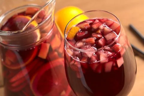 Refreshing sangria Stock Photos