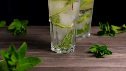 Refreshing soft drink Stock Footage 154241757