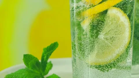 A refreshing soft drink. Stock Footage 154297633