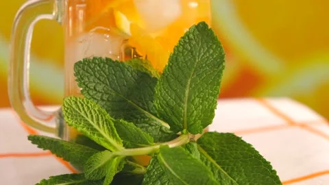 A refreshing soft drink. Stock Footage 154298295