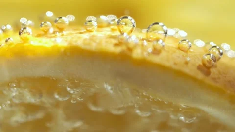 Refreshing soft drink Lemon and orange sparkling water Video stock 151749360