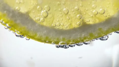 Refreshing soft drink Lemon and sparkling water with ice. Stock Footage 235831651