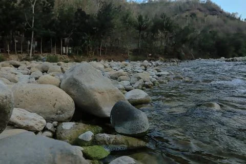 Refreshing Stream Through Rocky Terrain Stock Photos
