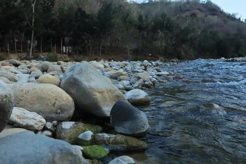 Refreshing Stream Through Rocky Terrain Stock Photos
