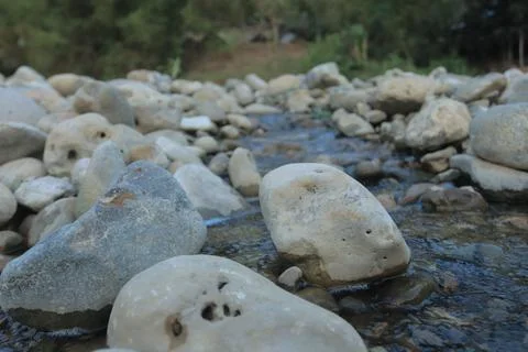 Refreshing Stream Through Rocky Terrain Stock Photos