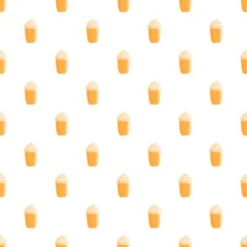 Refreshing summer drink seamless pattern for backgrounds Stock Illustration
