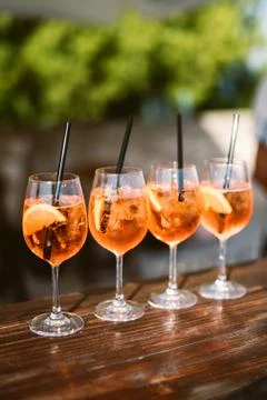 Refreshing summer drinks Stock Photos