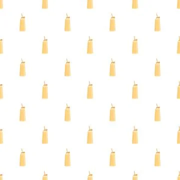 Refreshing summer drinks seamless pattern with straws Stock Illustration