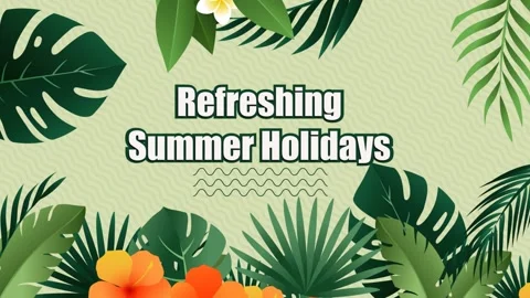 Refreshing summer holidays folder Stock After Effects