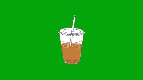 Refreshing Tea Drink Animation Stock Footage 340514072