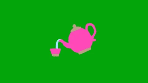 Refreshing Tea Drink Animation Stock Footage 340514074