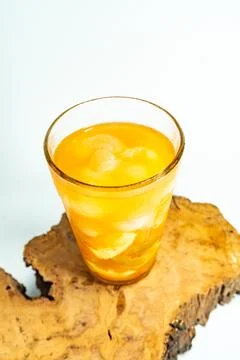 Refreshing tropical fruit pickle featuring sliced young mango, bilimbi, and l Stock Photos