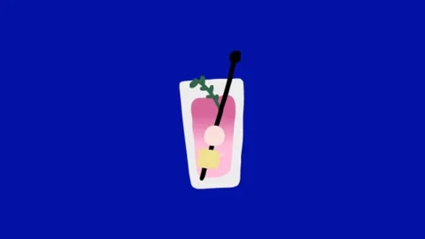 Refreshing Tropical Mocktail Animation Showcase Stock Footage 340463532