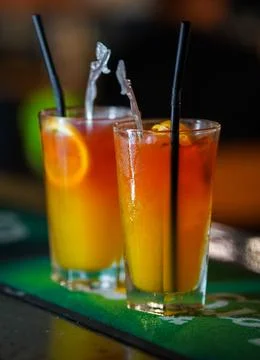 Refreshing Vodka OJ Screwdriver Cocktail stock photo Stock Photos