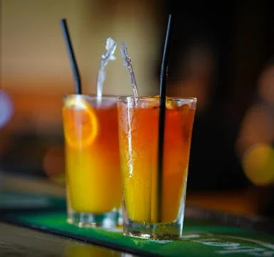 Refreshing Vodka OJ Screwdriver Cocktail stock photo Stock Photos