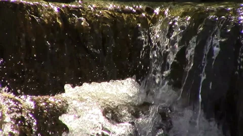 Refreshing waterfall motion background Video stock 48941576