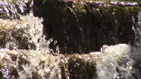 Refreshing waterfall motion background Stock Footage 48941747