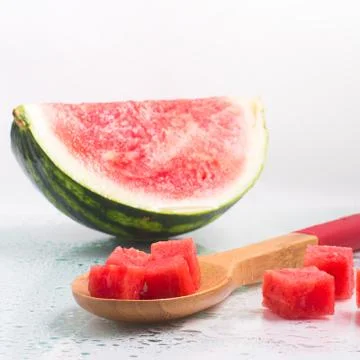 Refreshing Watermelon Pieces Stock Photos