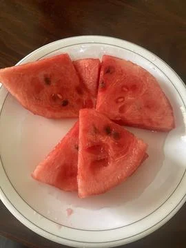 Refreshing Watermelon Slices Stock Photos