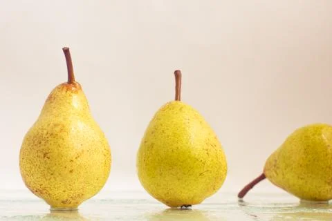 Refreshing Yellow Pear Stock Photos