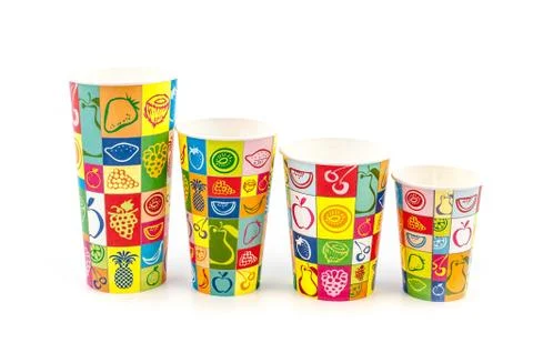 Refreshment Paper cups Stock Photos