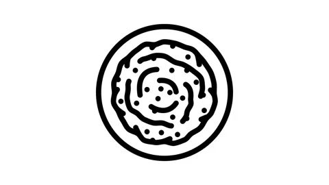 Refried beans mexican cuisine line icon animation Stock Footage 326760117