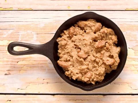Refried beans Stock Photos