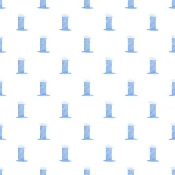 Refrigerating unit pattern leaking water creating a puddle Stock Illustration
