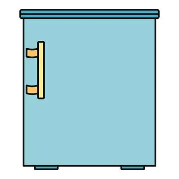Refrigerator appliance icon for kitchen design Stock Illustration