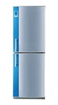 Refrigerator (Clipping path) isolated on white background Stock Photos
