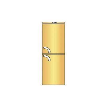 Refrigerator computer symbol Stock Illustration