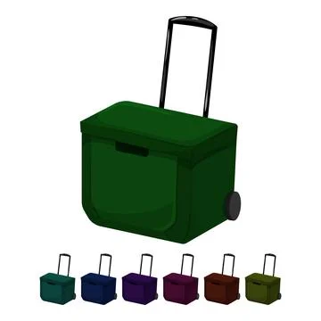 Refrigerator cooler box cartoon vector graphic Stock Illustration
