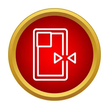 Refrigerator door opening icon vector button design Stock Illustration