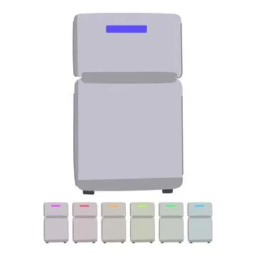 Refrigerator fridge vector cartoon graphic Stock Illustration