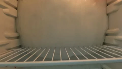 Refrigerator with Ice Inside 1 Stock Footage 236611363