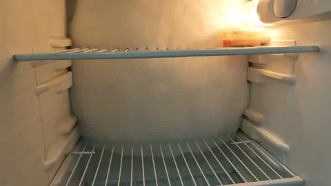 Refrigerator with Ice Inside 2 Stock Footage 236611160