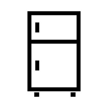 Refrigerator icon. Fridge symbol. Vector. Illustrazione stock