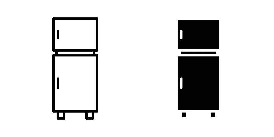 Refrigerator icon graphic element. web icon set Stock Illustration