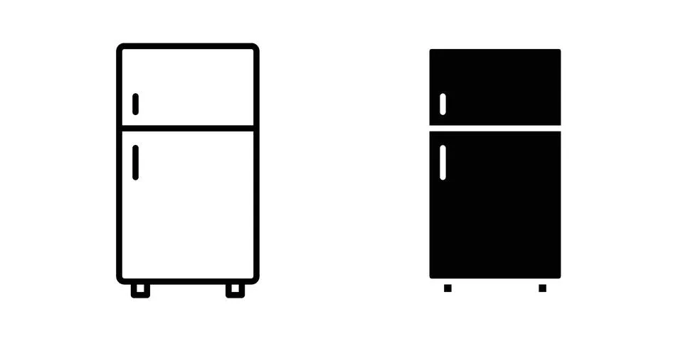 Refrigerator icon or illustration vector symbols Illustrazione stock